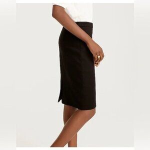 J. Crew #2 Pencil Skirt in Stretch Twill Navy Blue #K5954 Womens Sz 4